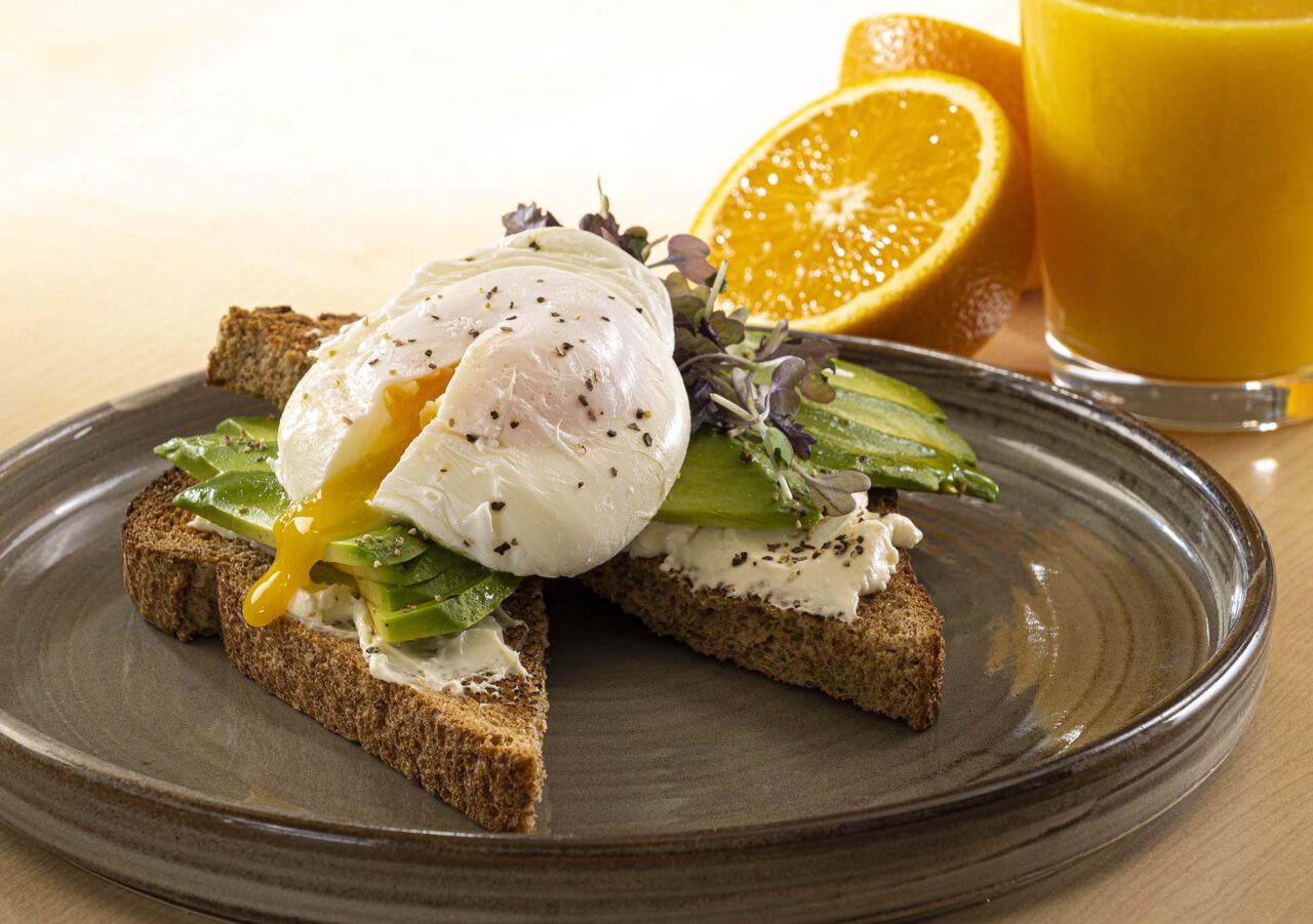 Commercial food photography with dramatic lighting in a West Midlands studio