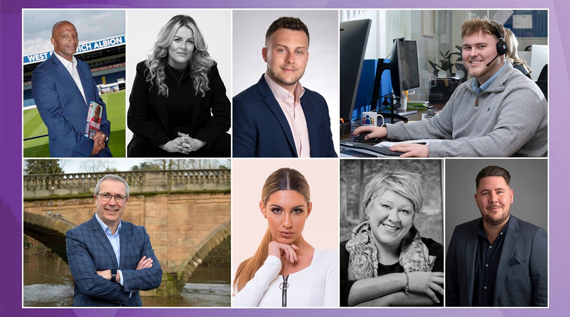Professional headshot photography showing a range of studio and location portraits for business and corporate teams